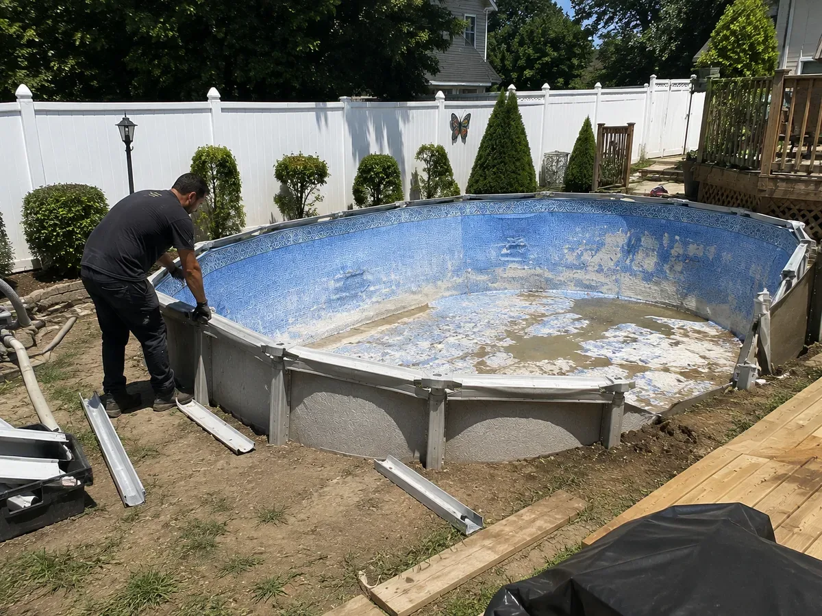 Above-Ground Pool Removal service completed in Louisville KY